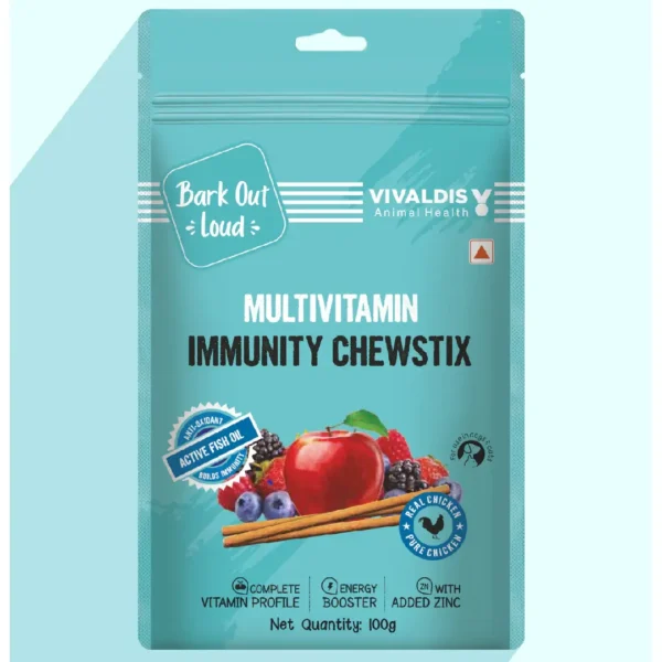 Bark Out Loud Multivitamin Immunity Chewstix 100Gm