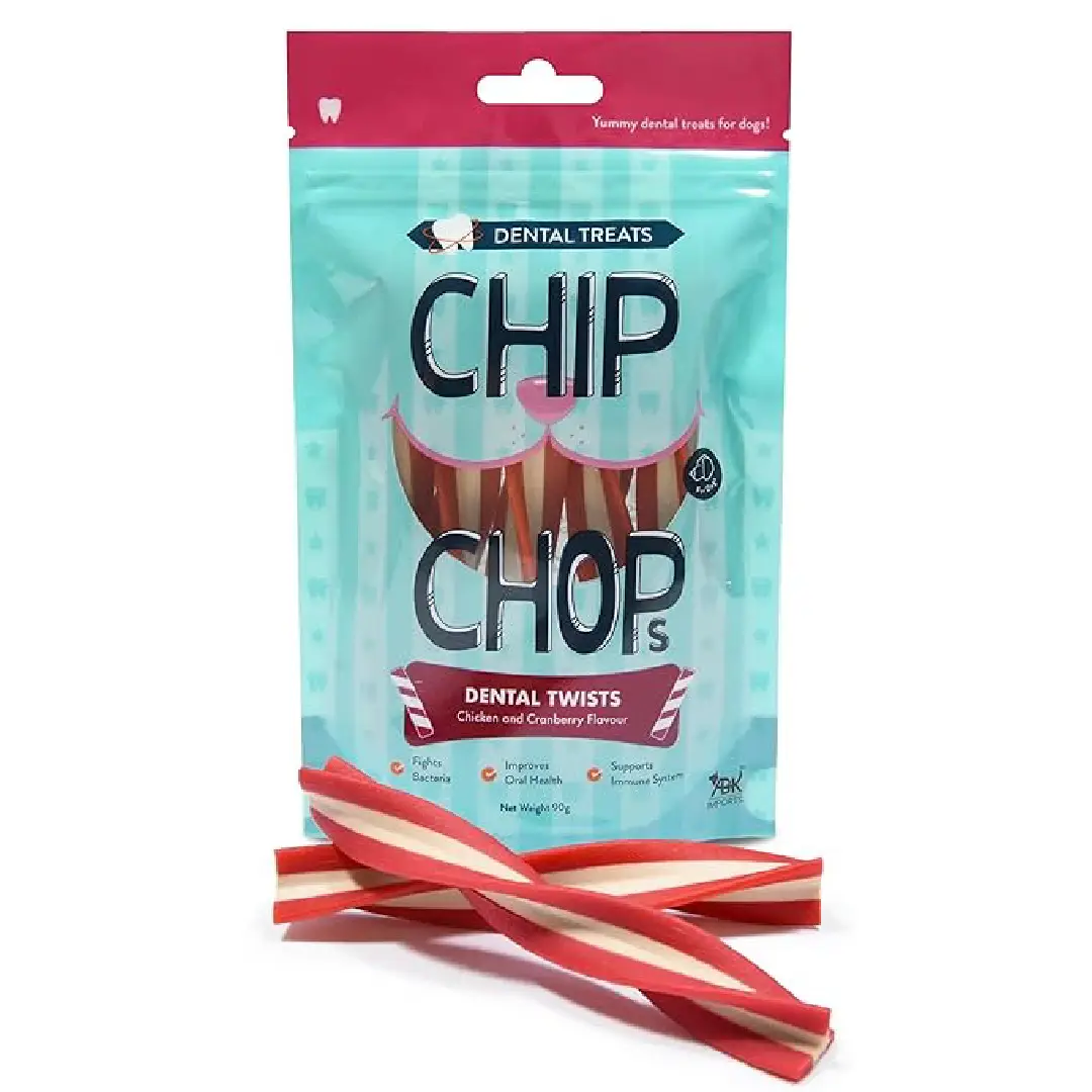 Chip Chops Dental Twists Chicken & Cranberry Flakes