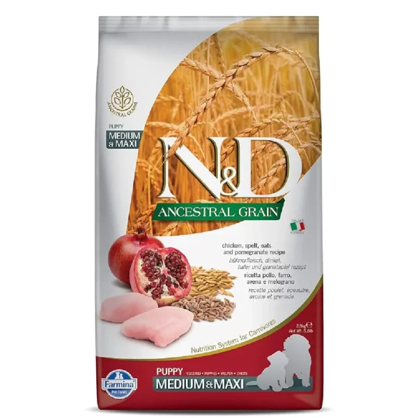 Farmina N&D Puppy Med;Maxi Chicken ; Pomegranate 2.5 kg