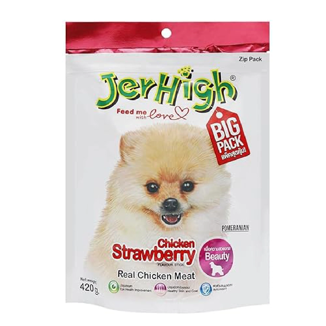 Jerhigh Strawberry Sticks 400g