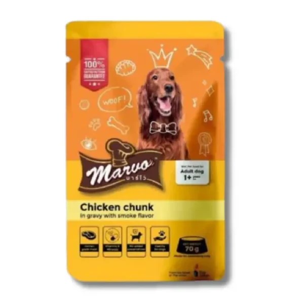 Marvo Pouch Gravy for Dogs Chicken Chunks 70g