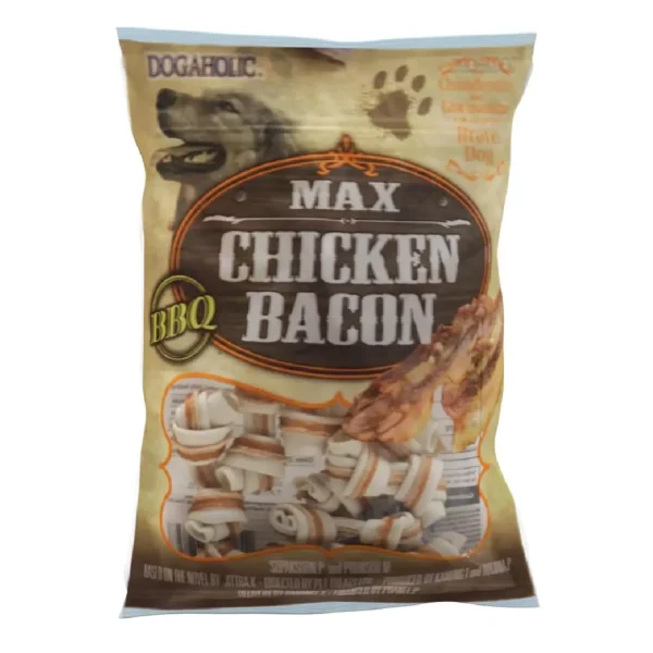 Max Chicken Bacon Bone Bbq Dog Treats