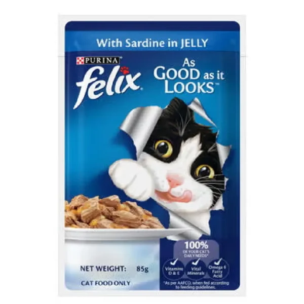 Purina Felix With Sardine Jelly 85gm