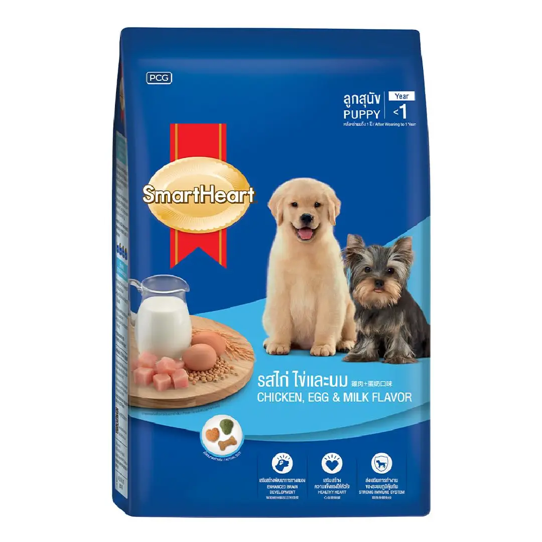 Smart Heart Puppy Chicken Egg And Milk Dry Dog Food