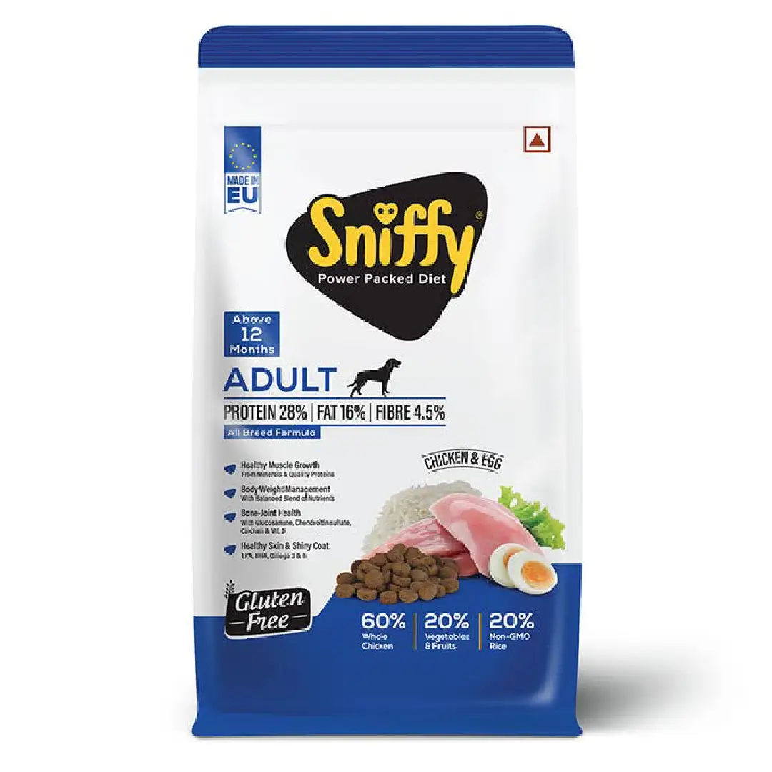 Sniffy Adult Chicken&Egg Dry Dog Food