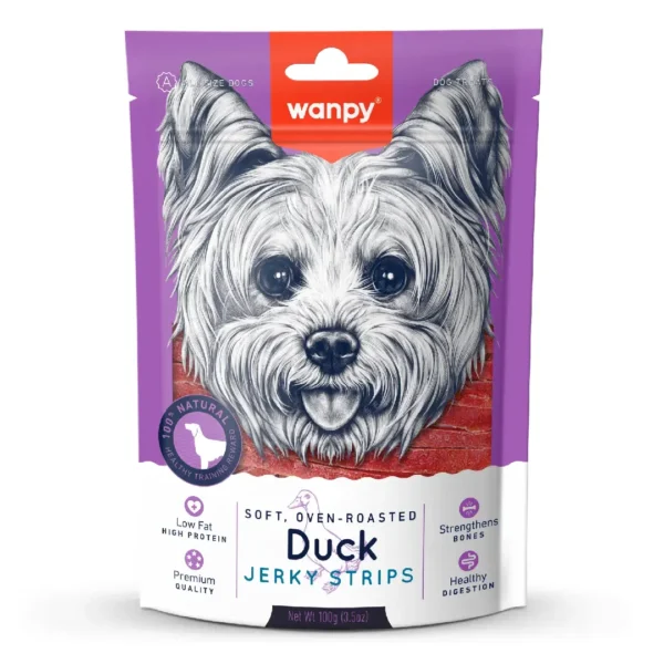 Wanpy Duck Jerky Strips Dog Treats