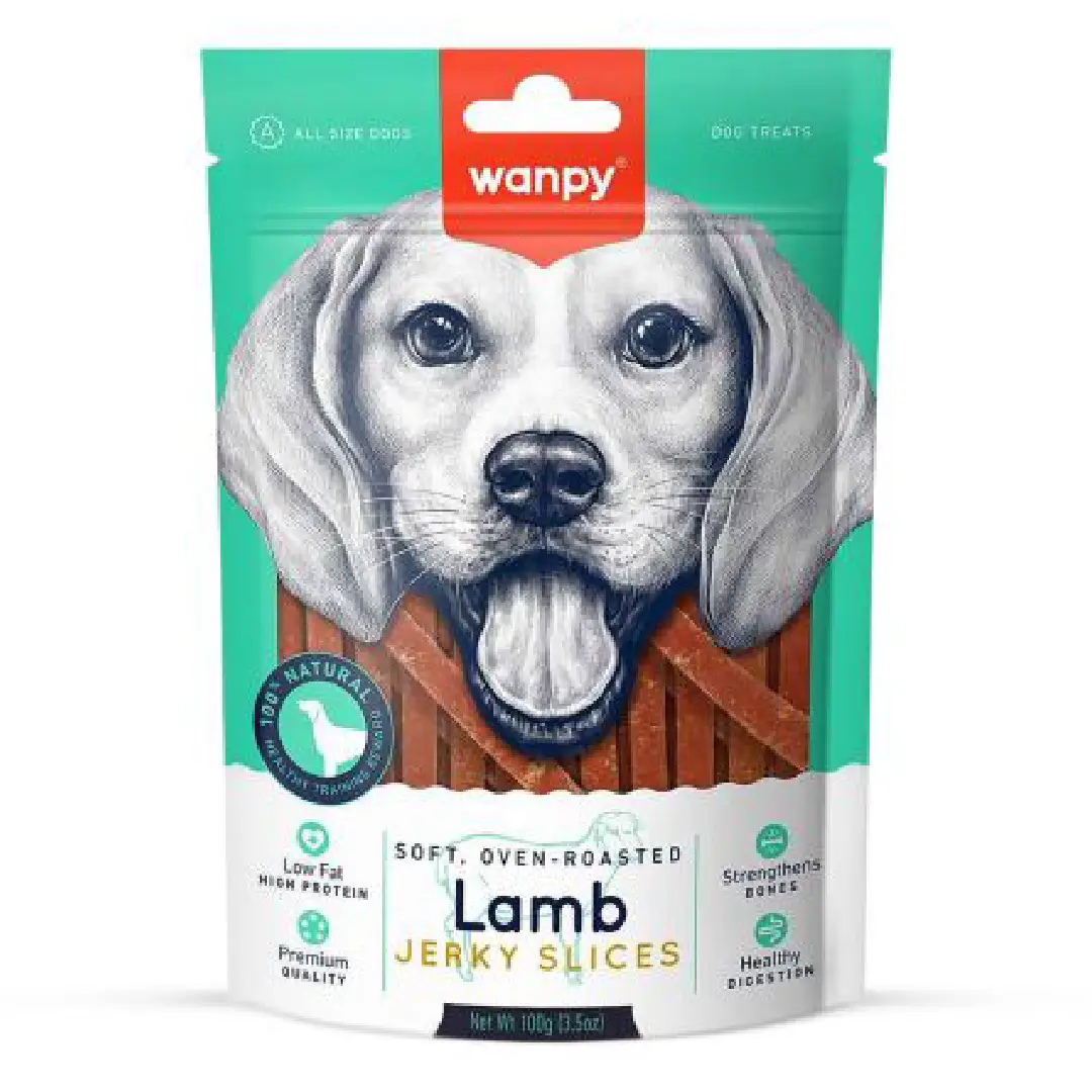 Wanpy Lamb Jerky Slices Dog Treat