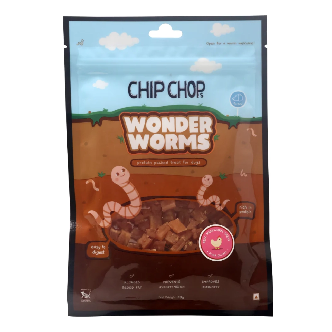 Wonder Worms Diced Chicken With Mealworms